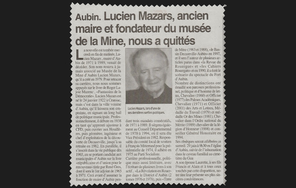 Musée de la mine Lucien Mazars - Aubin - Juin 2019